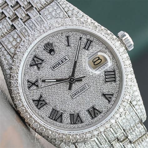 diamond unisex rolex watch|rolex full diamond watch.